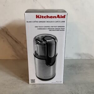 KitchenAid BCG111 Blade Coffee Grinder Electric Stainless Steel Open Box Tested